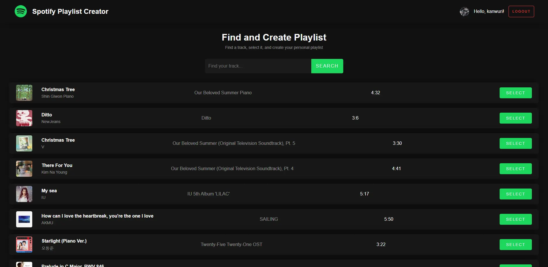 Spotify Playlist Creator
